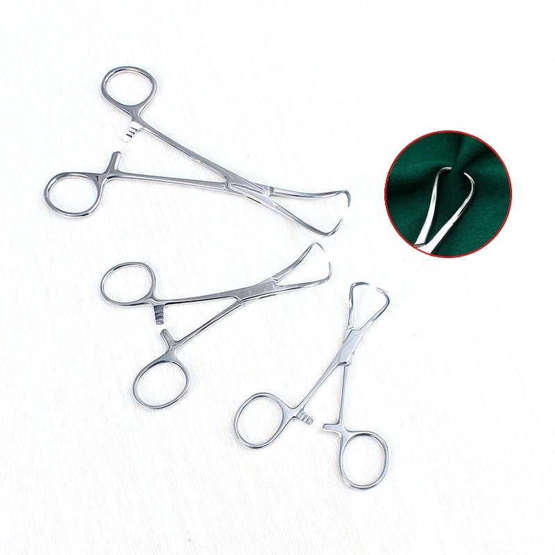 Rozsdamentes acél gyűrű Zárt bilincs 9cm/11cm/13cm/14cm/16cm Szemhéj sebészeti eszközök sebészeti törölközőbilincs szalvéta fogó törölköző fogó