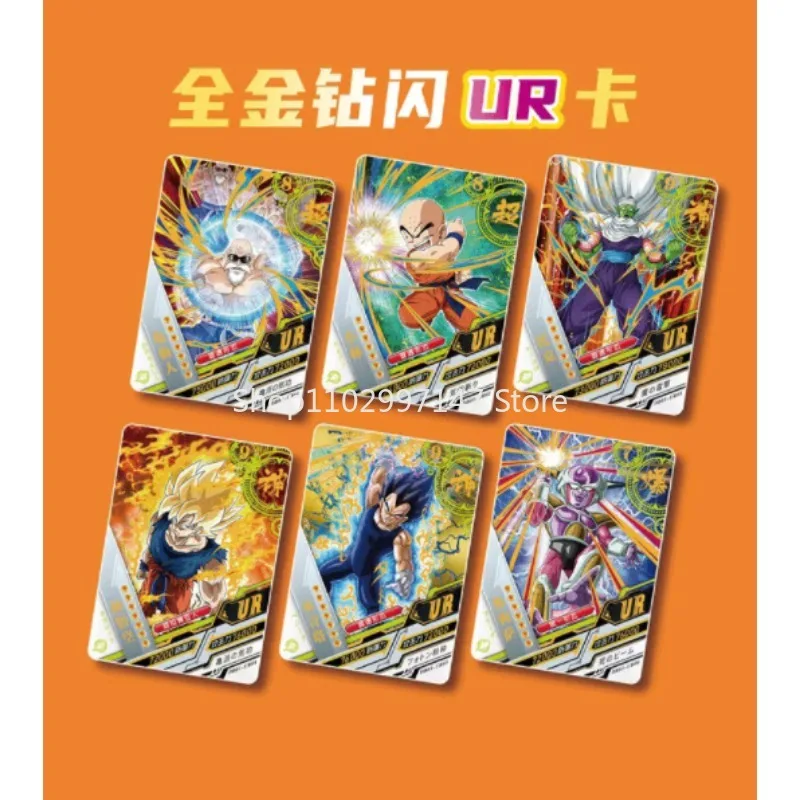 Új Dragon Ball kártyák Level SSP LR Anime karaktergyűjtemény Wukong Special Diamond Flash Ritka kártyajáték Hobbi társasjáték ajándék