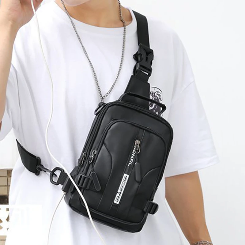 Férfi heveder kereszttest táska lopásgátló mellkas váll Messenger hátizsák multifunkciós válltáskák szabadtéri sportokhoz Utazás