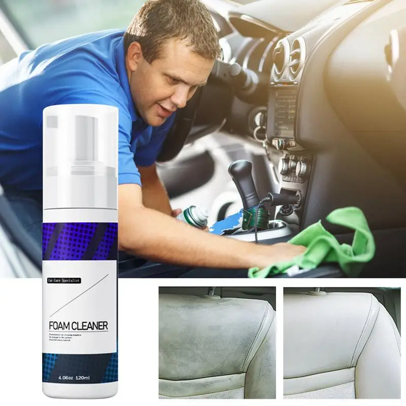 Többfunkciós autóhab tisztító 30/120ml hatékony belső autótisztító spray hatékony autó belső tisztító autó részletező spray