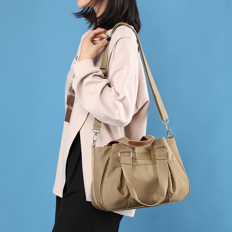 Női táska nylon női Messenger táskák Több zseb pénztárca válltáska Női crossbody táskák Kézitáskák Kiváló minőségű Bolsa Tote