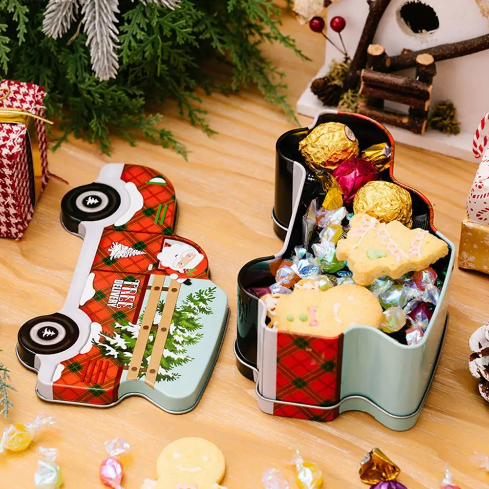 Karácsonyi autós cukorka doboz gyűrű fülbevaló szervező karácsonyra Rajzfilm autó cukorka doboz Kiváló karácsonyi ajándék bulira