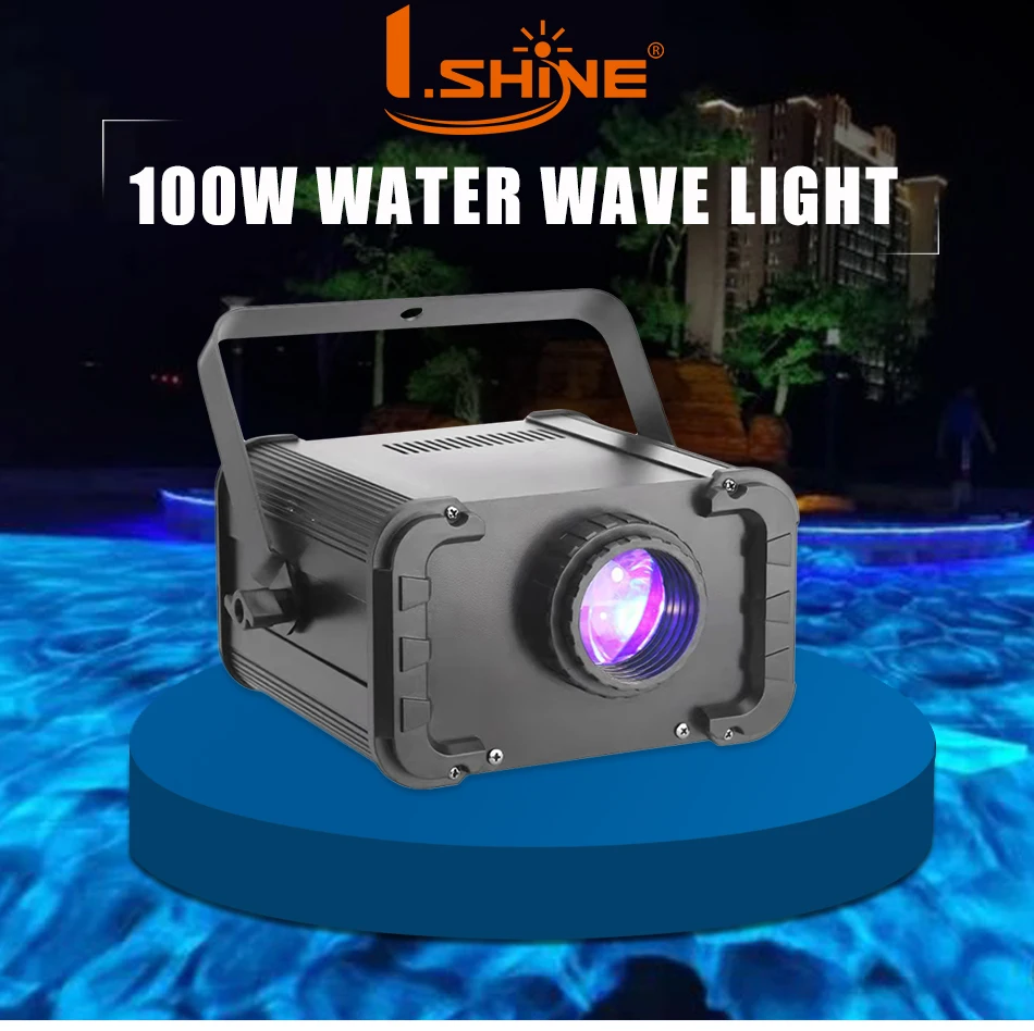 led óceánhullám projektor fény 100W rgbwuv mágikus vízhullám hatású fény színpadra DJ diszkó bár ünnepi parti