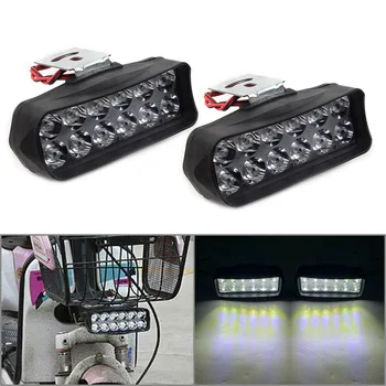 2Pcs motorkerékpár fényszóró spot ködlámpa lámpa 12-LED fényszóró autó UTV ATV teherautó motorkerékpár világítás