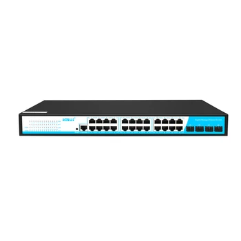 SNMP Menedzselt 24 port Ethernet switch Layer2 teljes gigabites switch