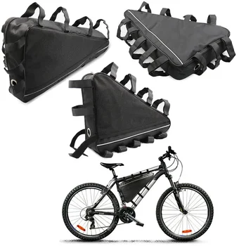 Kerékpártáskák Több méretben MTB háromszög akkumulátor táska Elektromos hegyikerékpár Li-Ion tok Kerékpár váz