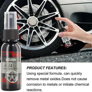 30ML többcélú rozsdaeltávolító spray fém felületi festék autó karbantartás vaspor tisztítás Super rozsda eltávolító tisztító