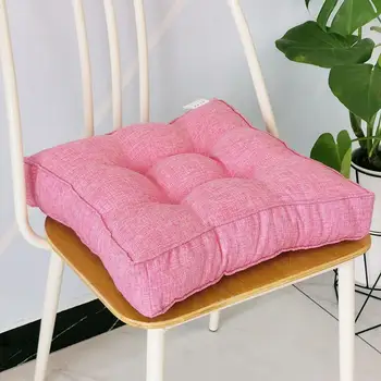 puha, kényelmes üléspárna lélegző pamutvászon szögletes üléspárna magas rugalmas párnázással otthoni irodai szék kanapépadlóhoz