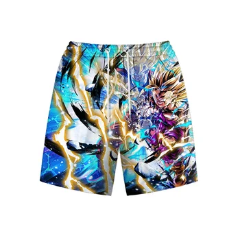 Dragon Ball rövidnadrág anime perifériás alkalmi nadrág Kakarot Vegeta Beach nadrág Kétdimenziós színes ötpontos nadrág