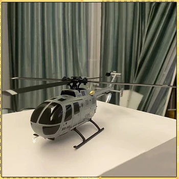 Új C186 távirányítású repülőhelikopter modell Négycsatornás egylégcsavaros repülőgép-szimuláció Bo105 játék ajándék