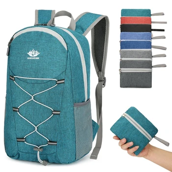 20L könnyű csomagolható hátizsák összecsukható ultrakönnyű kültéri összecsukható hátizsák utazási nappali csomag táska sport nappali csomag férfiaknak nőknek