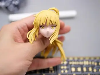 X-TOYS X-018 1/6 Sárga hajú anime lány fej szobrász modell 12''