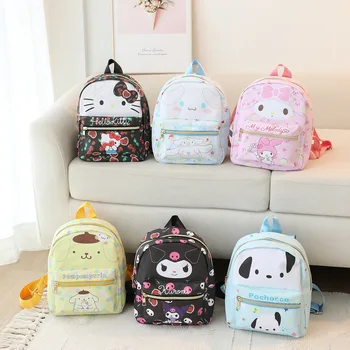 Kawaii Sanrio Hello Kitty iskolatáska Aranyos Kuromi Cinnamoroll hátizsák iskolatáska My Melody hátizsák táska Kids Girls ajándék 2024