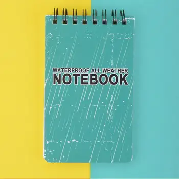 Office notebook tartós vízálló notebook kompakt tekercses kialakítás iskolai otthoni kültéri írás hordozható Diákbarát
