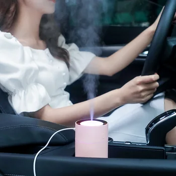  párásító lámpákkal ellátott autóhoz 320ml autó légfrissítő légnedvesítő ingyenes szállítás autó diffúzor Mini csésze párásító