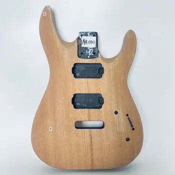 AB130 tömör vörösfa egyedi rendelés elektromos gitártest jobb oldali 2 Humbucker hangszedő csavarozható