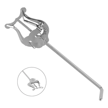 Hordozható fém trombita menetelő líra bilincs állványon könnyű kottaklip menetelő bilincs lant bilincs elegáns megjelenés