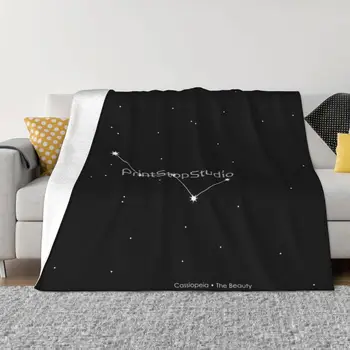 Cassiopeia Constellation takaró ágytakaró ágytakaró az ágyon Ágykészlet Ultrakönnyű dekoratív kanapé takarók