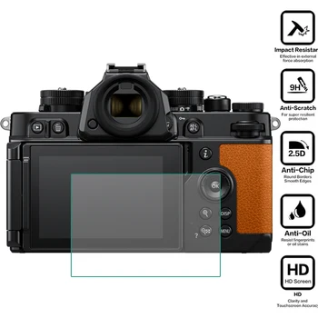 kemény edzett üveg védőfólia Nikon Z f / Zf digitális fényképezőgéphez LCD kijelző képernyővédő fólia fedél védő tartozékok