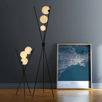 Modern minimalista 3D nyomtatási design Hold állólámpa nappali hálószoba tanulmány LED asztali lámpa folyosó fali lámpa állvány állólámpa