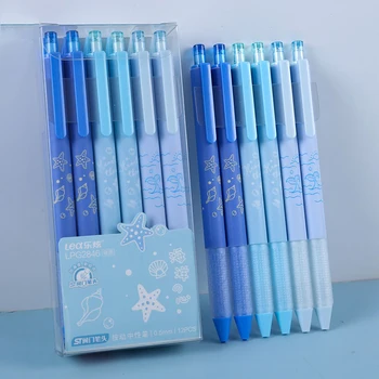 36 db/tétel Creative Ocean Press Gel toll Aranyos 0,5 mm-es fekete tinta tollak ajándék írószer irodai tanszerek Nagykereskedelem