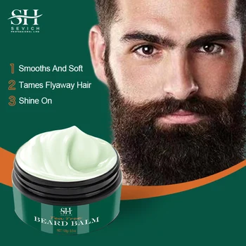 Sevich Teafa szakállbalzsam puhítja Hidratálja a férfi szakállat Táplálja a bőrt Peeling elleni viszketés elleni szakállápoló krém 100g