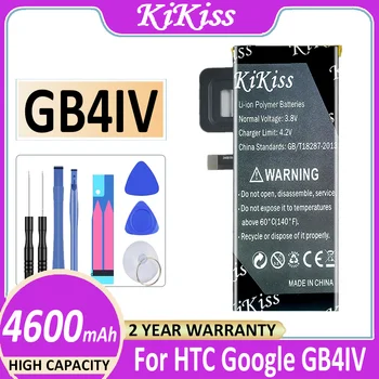 KiKiss akkumulátor 4600mAh HTC Google GB4IV Bateria számára