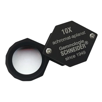 Németország Harald Schneider LS10 Standard 18mm 10x gyémánt nagyító akromatikus lencse drágakő nagyító gemológiai műszer szerszámok