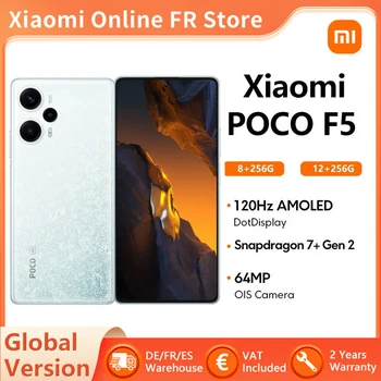 Xiaomi POCO F5 5G Global Version okostelefon Snapdragon 7+ Gen 2 Octa Core 120Hz Flow AMOLED DotDisplay 64MP kamera NFC