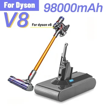  Dyson V8 21.6V 98000mAh csereakkumulátor a Dyson V8 abszolút vezeték nélküli porszívóhoz Dyson V8 akkumulátor
