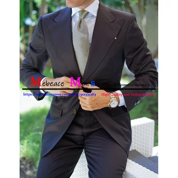 2021 Új érkezési jelmez Homme férfi öltönyök esküvői szmokingok vőlegény báli parti Slim Fit Business Blazer 2 részes kabát + nadrág