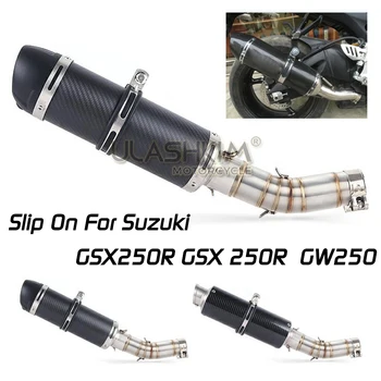 Slip On Suzuki GSX250R GSX 250R GSX250 GW250 Link középső cső DB-KILLER motorkerékpárral Teljes kipufogórendszer kipufogódob menekülés