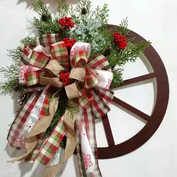 Garland medál Fa karácsonyi koszorú díszek Ünnepi függő koszorú otthoni dekoráció hogar