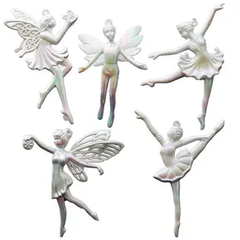 Egyedi gyöngyház fehér medál Díszítse medált Karácsonyi balett balerina lány medál Ünnepi balerina kiegészítők Kivitelezés