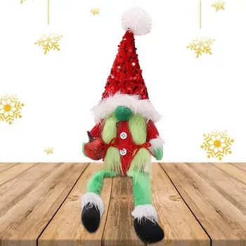 Arctalan Gnóm plüss baba Gnóm imádnivaló, kézzel készített baba flitterekkel Gnome baba ajándékok karácsonyi dekoráció asztali ágyhoz