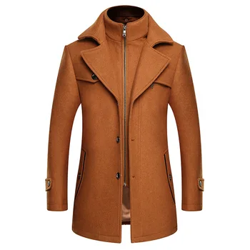 Férfi árok Hosszú kabátok Dupla mellű kabátok Alkalmi gyapjú keverékek Üzleti hosszú kabátok Szabadidős kabátok Férfi szabású keverékek 4XL