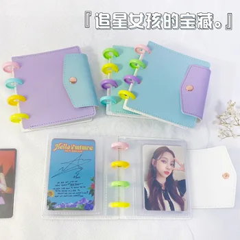 Zsebek 3 hüvelykes fotóalbum Koreai bálvány képek tároló könyv kártyatartó édes csillag fotókártya kötőanyag Mini kártyák gyűjtése