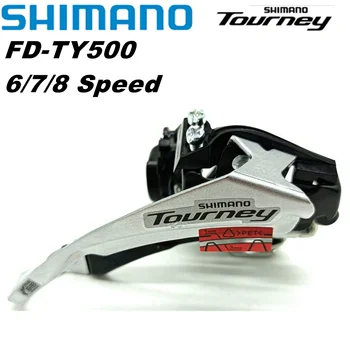 SHIMANO TOURNEY FD TY500 MTB Első váltó 3x8 és 3x7 sebességes TOP SWING Clamp Band Mount Original Parts