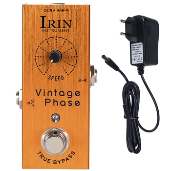 IRIN AN-10 Vintage fázisú gitár effekt pedál újrateremti a 70-es évek klasszikus phaser hangszíneit gitár effekt 9V adapterrel
