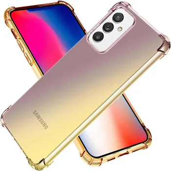 Gradient Color Shockproof Case for Samsung Galaxy M52 M32 5G M22 4G M12 M54 M14 5G M53 M33 M23 M13 5G 2 Color Soft TPU tok