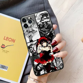 Kurumi Tokisaki Anime üveg puha szilikon telefontok IPhone SE 6s 7 8 Plus X XR XS 11 12 Mini Pro Max Sumsung fedőhéjhoz