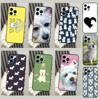 West Highland Terrier Westie tok iPhone 15 12 13 Mini 11 12 13 14 Pro Max X XS Max 7 8 Plus SE 2020 XR telefontáska