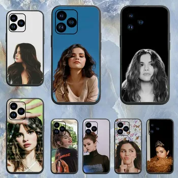énekes színész Selena Gomez Phone Case iPhone 11 12 13 14 15 Mini Pro XS Max X S Plus XR héj