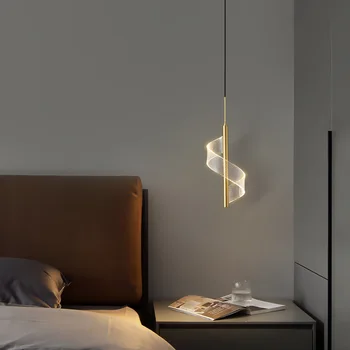 Nordic LED függőlámpák Beltéri világítás Függő lámpa otthonra Éjjeli nappali dekoráció Étkezőasztalok Folyosó Modern fény