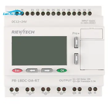 PR-18DC-DA-RT Programozható logikai vezérlő PLC programozható relé RIVETECH automatizálás közvetlen mosoda PLC tápegység