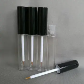 10ml Mini kozmetikai üres szempillák tubus szempillaspirál szemceruza injekciós üvegek Üveg smink rendszerező tartály kefedugókkal F20173346