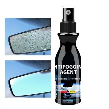 80ml autó ködgátló spray szélvédő szer Esőálló szemüveg Hosszan tartó tiszta látású ködtaszító ködmentesítő anyag