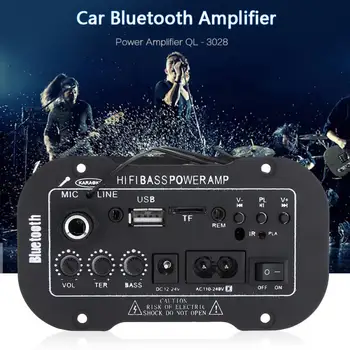 univerzális autós audio erősítő AMP MP3 MIC SD USB DVD Sztereó HiFi Bass Power távirányító Autós audio kiegészítők