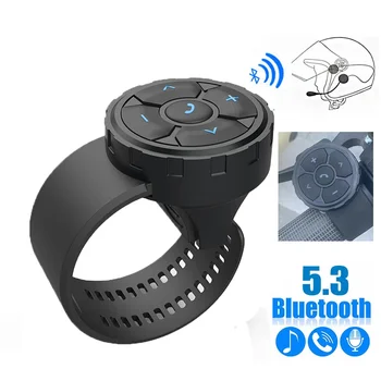  vezeték nélküli Bluetooth 5.3 távoli gomb sisak fülhallgató motorkerékpár / kerékpár kormány média vezérlő autó kormánykerék vezérlés