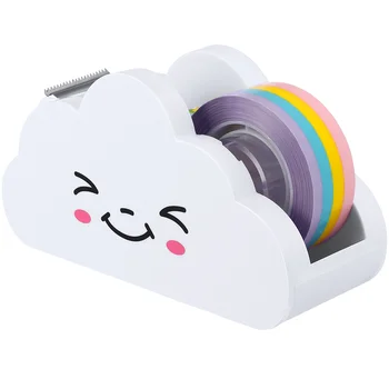 Szalagadagoló Washipaper Rainbow Roll Holder Aranyos asztali Cloud Desk irodai vágás maszkolás rajzfilm ragasztógép kellékek